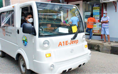 A1E, E-Sakay turn over e-jeep to Quezon LGU